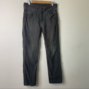 Men’s Levi’s 514 corduroy gray pants